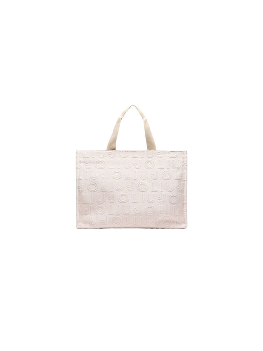 L Tote Jacquard Plai - True Champagne