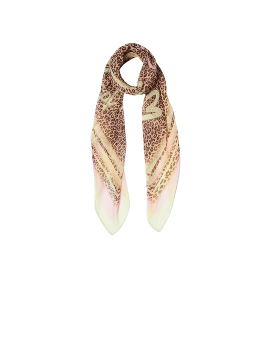 Ecs Foulard Leopard  120x120 - Pale Yellow