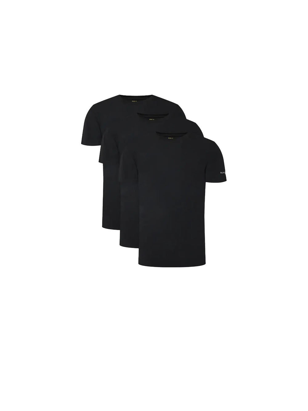 Short-Sleeve Crew Neck Undershirts (3-Pack) - Black — 1