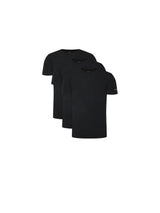 Short-Sleeve Crew Neck Undershirts (3-Pack) - Black
