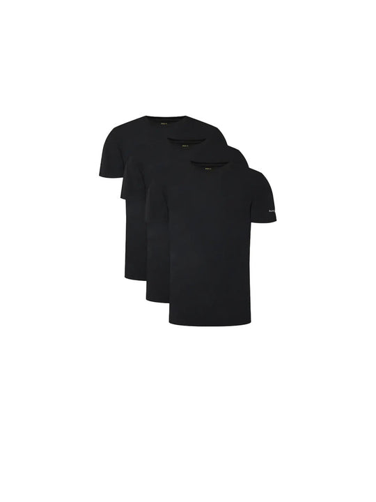 S/s Crew 3 Pack Undershirt - Black