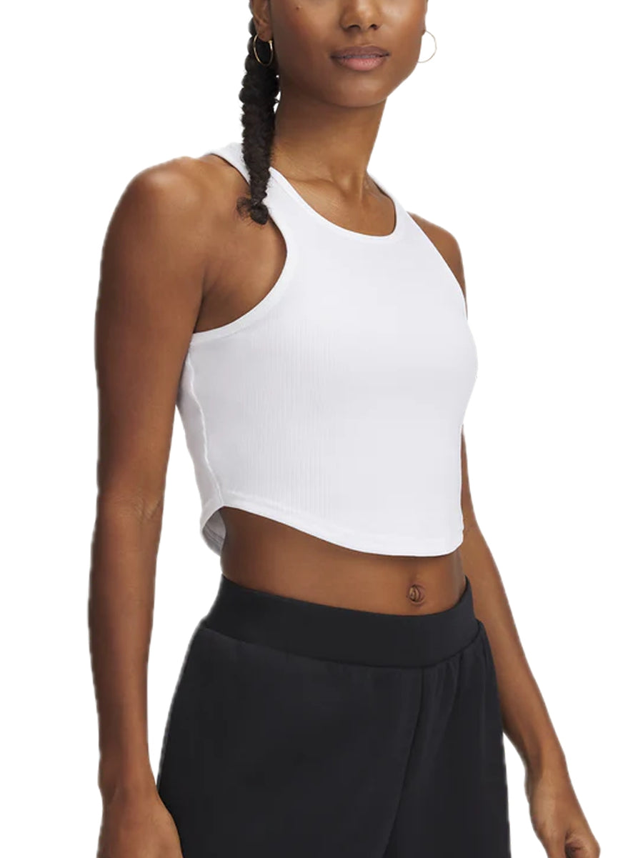 UA Rival Rib Tank - White