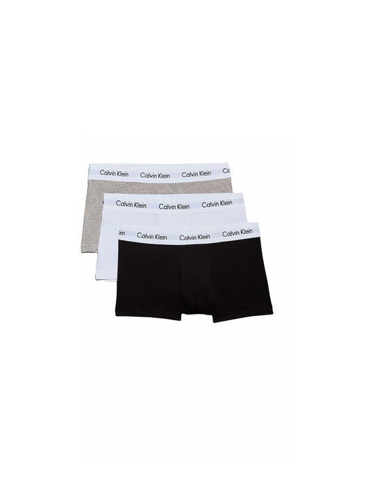 Low Rise Trunk 3pk - Grey Heather White Black