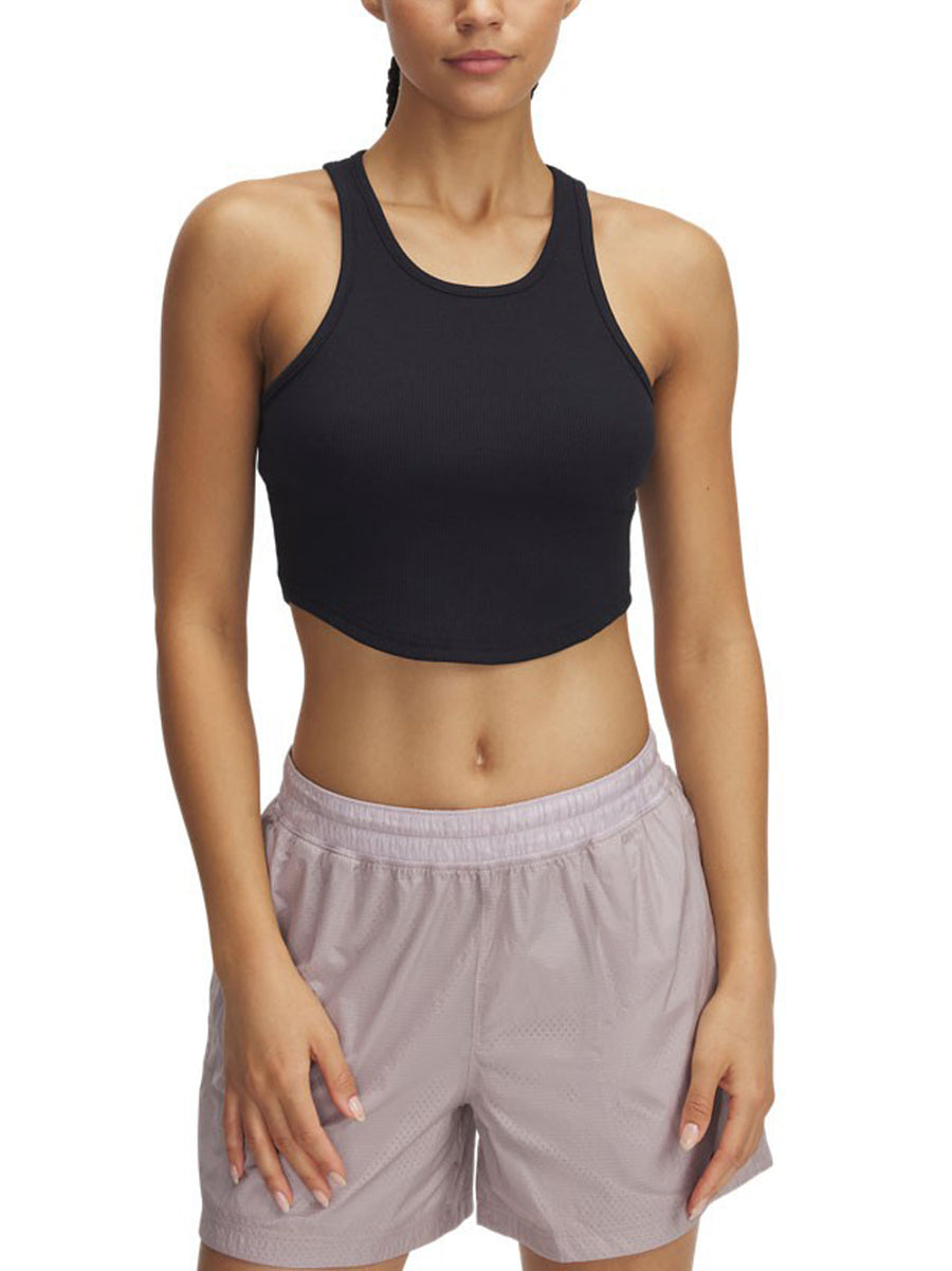UA Rival Rib Tank - Black