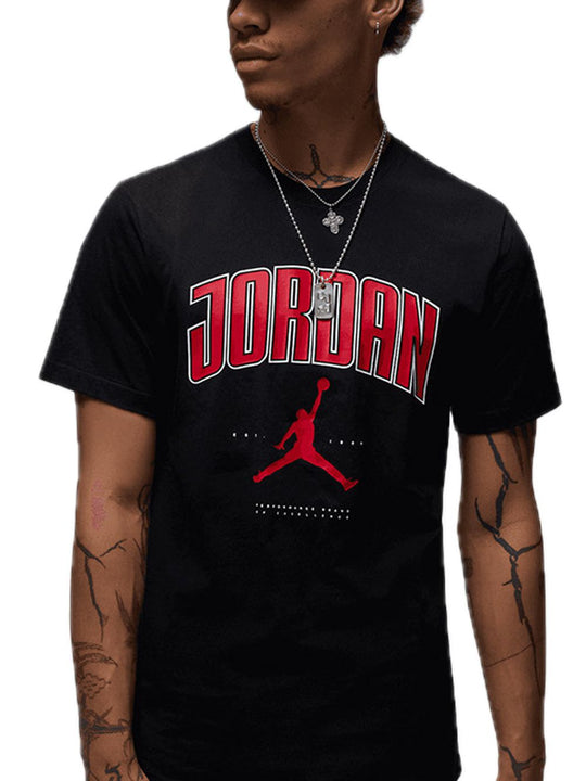 Jordan Men's T-shirt - Black Gym Red
