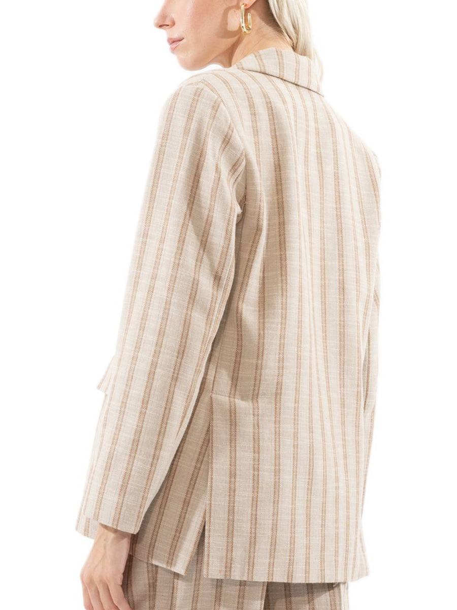 Giacca Gessata - Beige/Biscotto — 2