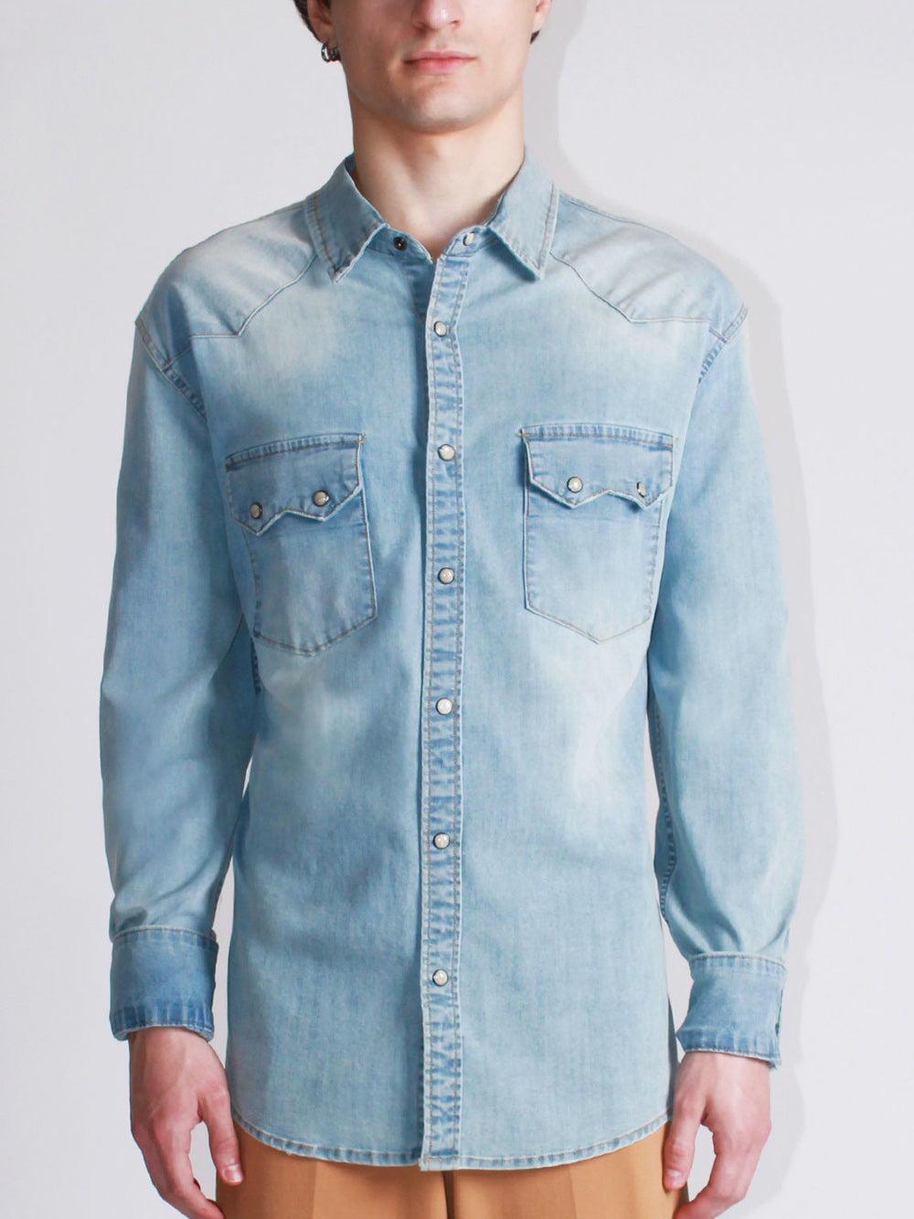 Camicia Denim - Colore Unico — 1