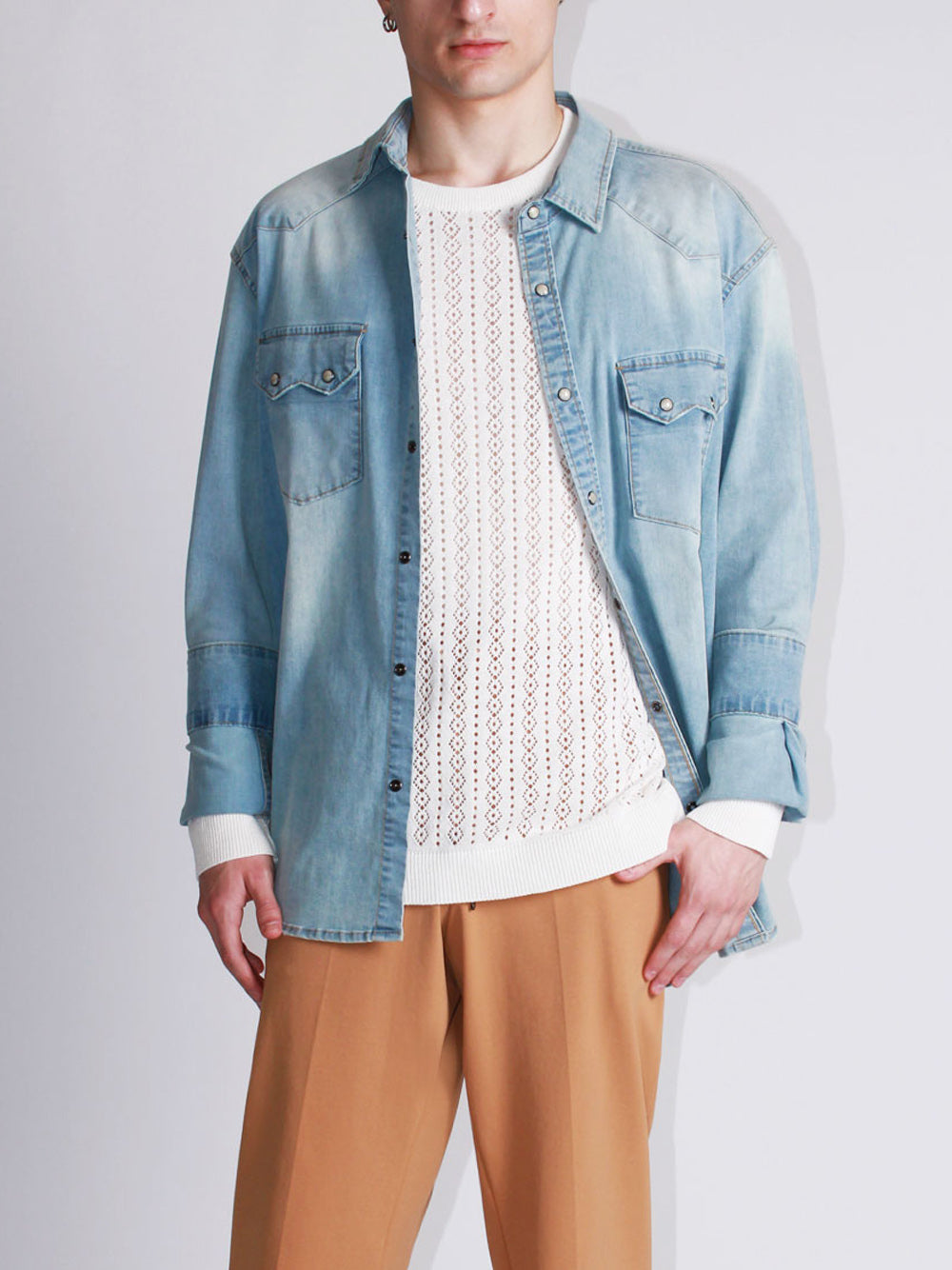 Camicia Denim - Colore Unico — 3