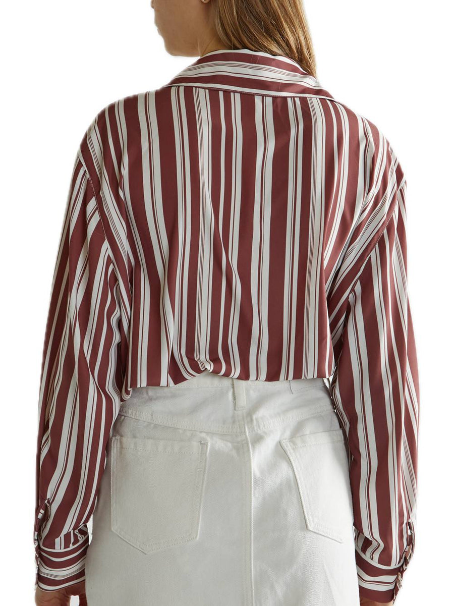 Top da donna - A righe bordeaux — 2