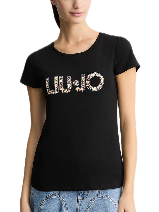 Ecs  T-Shirt Basica M/C - Nero/Anim. Rouge