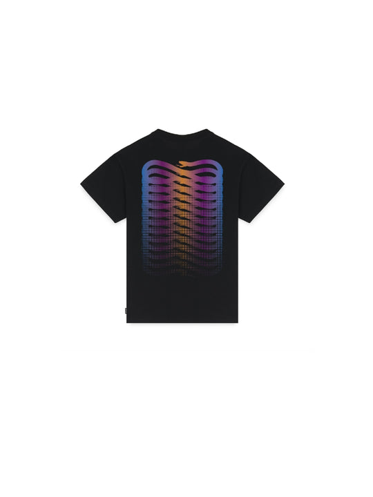 T-Shirt Ribs Gradient - Black