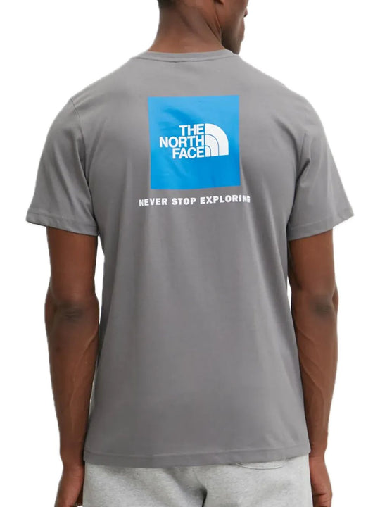 M S/s Box Nse Tee - Smoked Pearl Hero Blue