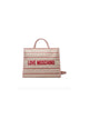 Canvas Bag - Natural/Powder Pink PU