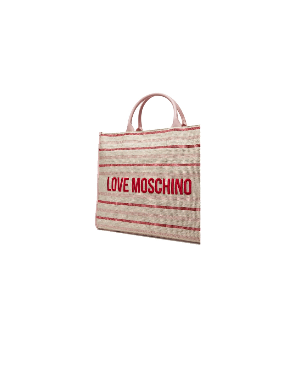 Borsa Canvas - Naturale Pu Cipria — 2