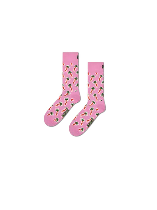 Happy Palm Socks - Pink