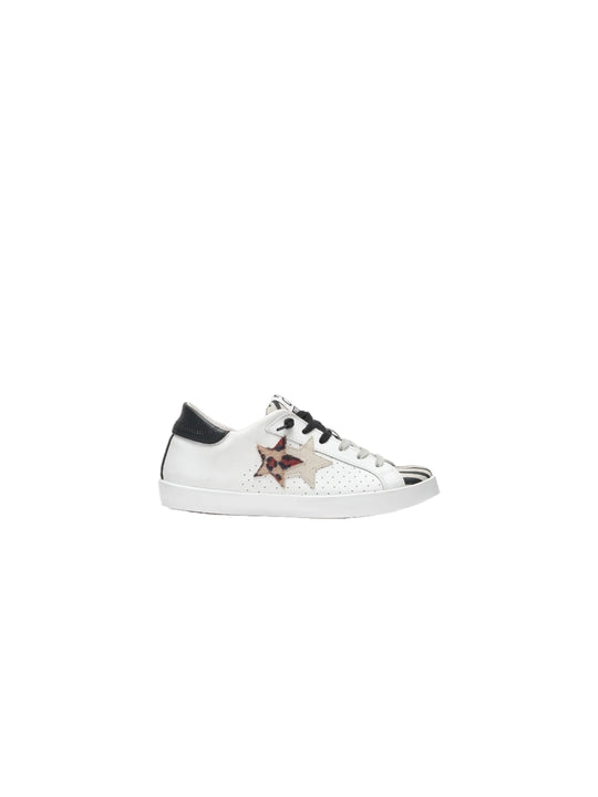 Sneaker Prime Star - White/Zebra/Leop