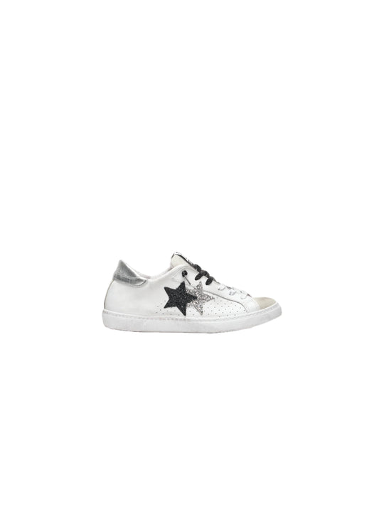Sneaker Prime Star - White/Silver/Black