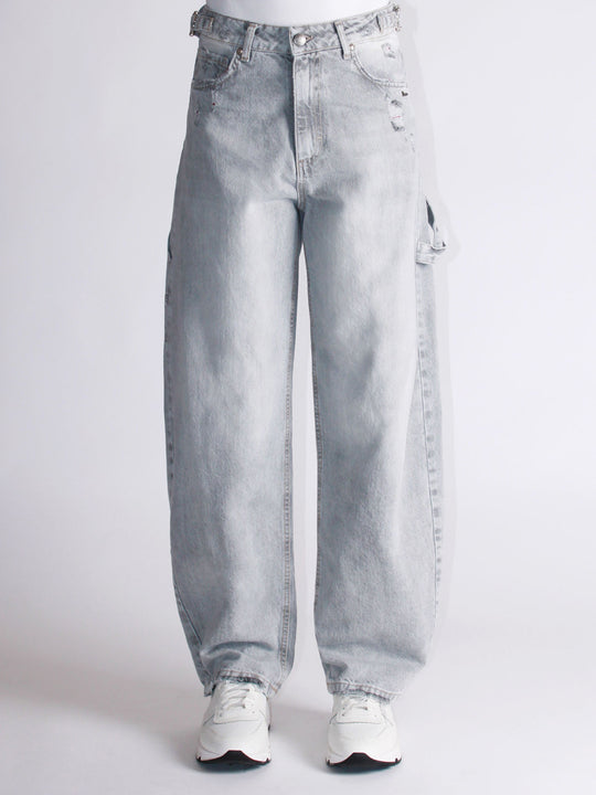 Jeans Fibbie - Grigio