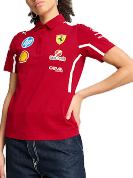 Sf Team Polo Wn - Dark Cherry