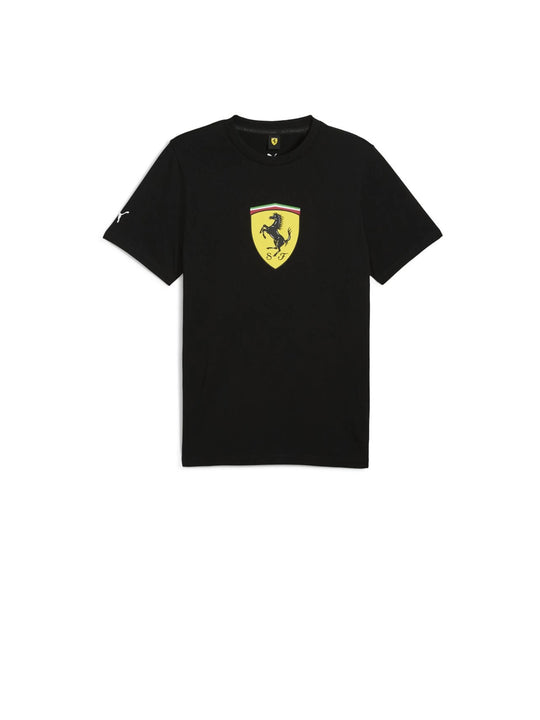 Ferrari Race Colored Big Shiel Tee - Black