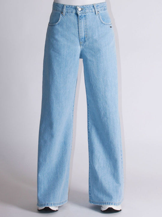 Jeans Palazzo Ampio Bleach - Colore Unico