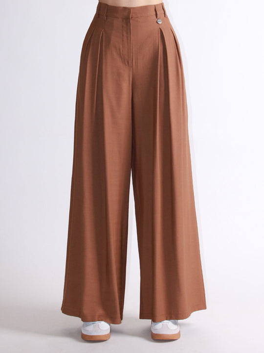 Pantalone Palazzo Pinces - Bruciato
