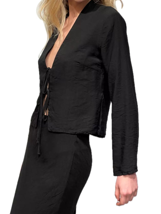 Blusa Spacchi - Nero