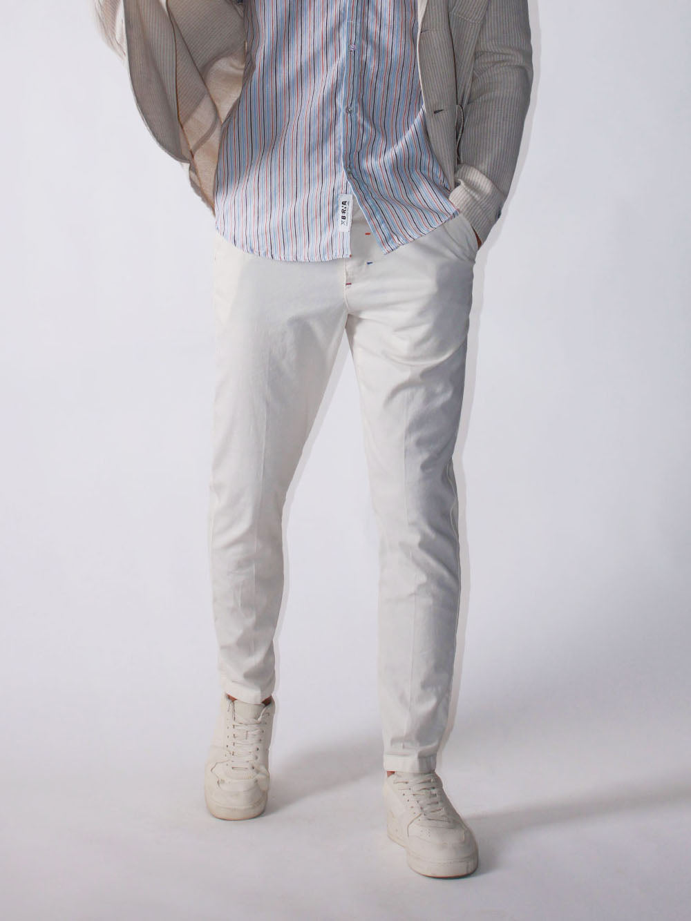 Linen Chinos - Milk — 3