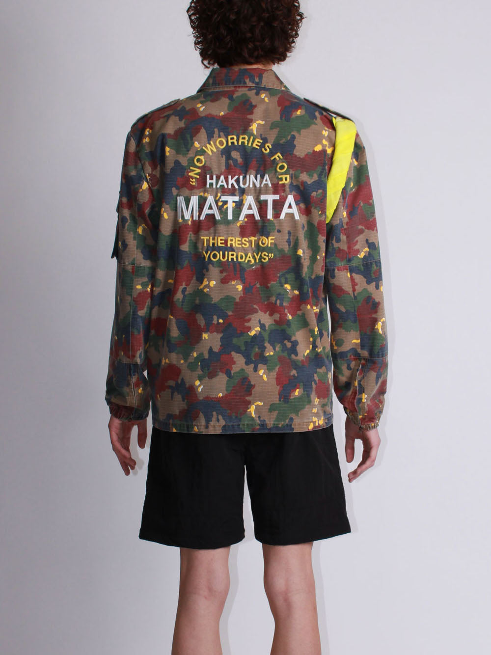 Camo Embroidery Jacket - One Color — 2