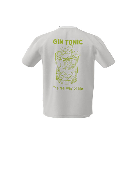 T-Shirt Gin Tonic - Bianco