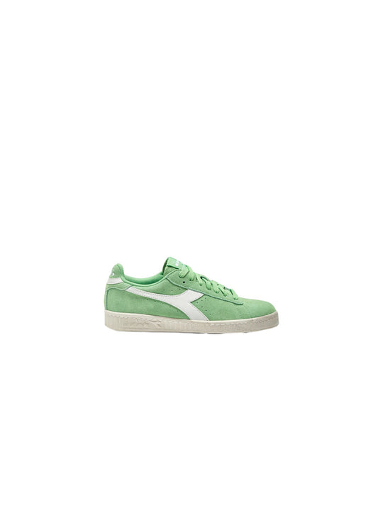 Game L Low Suede Waxed - White/Pistacchio Green