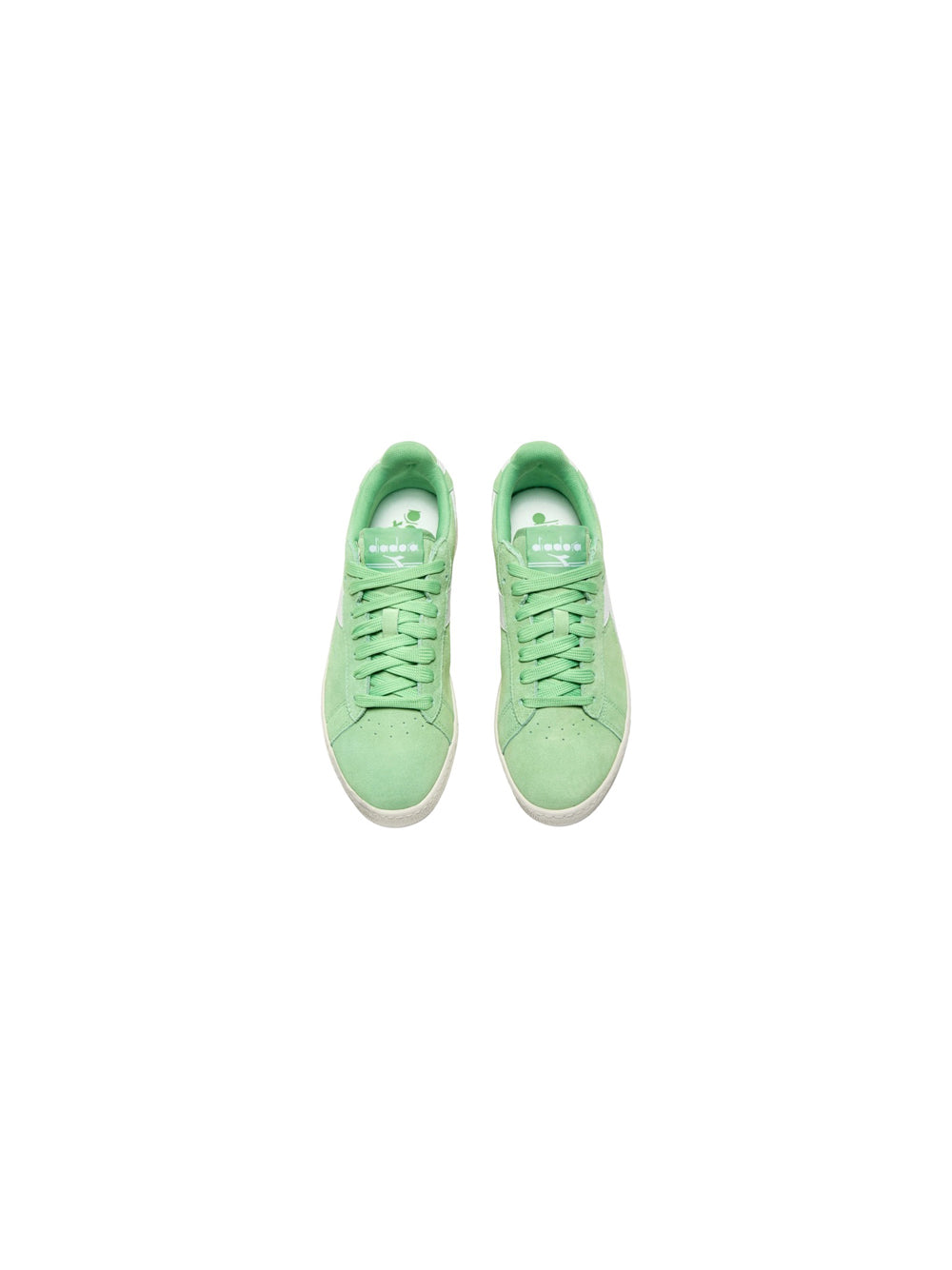 Game L Low Suede Waxed - White/Pistachio Green — 3