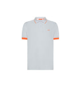 Small Stripe Fluo Short Sleeve Polo - White