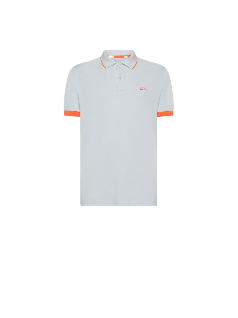 Small Stripe Fluo Short Sleeve Polo - White — 1