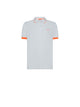 Small Stripe Fluo Short Sleeve Polo - White