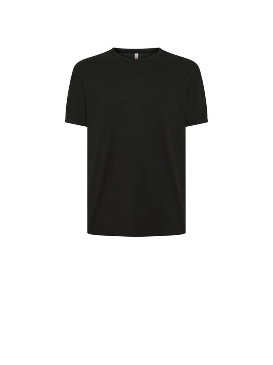 T-Shirt Round Bottom S/S - Nero