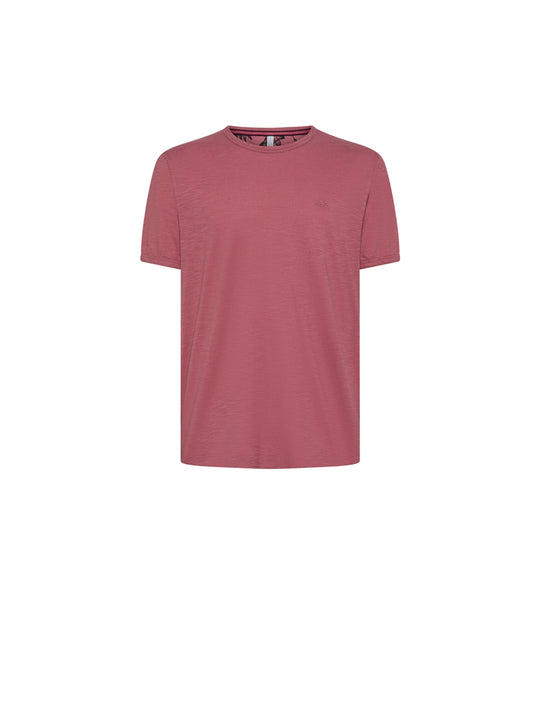 T-Shirt Round bottom S/S - Rosa Scuro