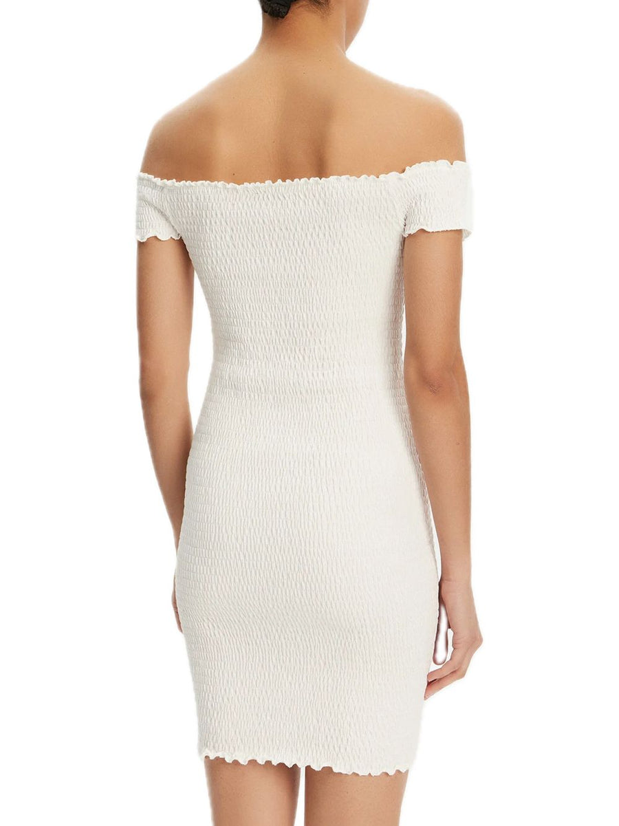 TJW Smock Bodycon Dress - Ecru — 2