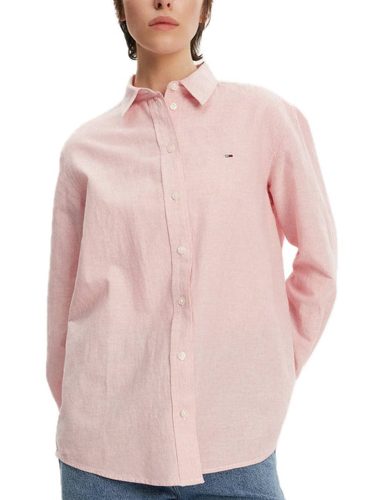 TJW RLX Linen Shirt - Precious Pink/Stripe
