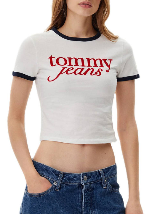 TJM Slim Sh Script Ringr Tee EXT - Ecru