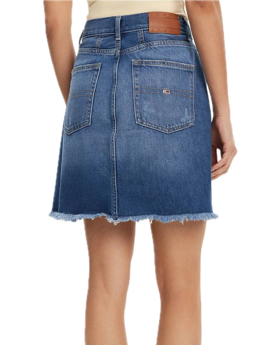 Mom Skirt BI8057 - Denim Dark — 2
