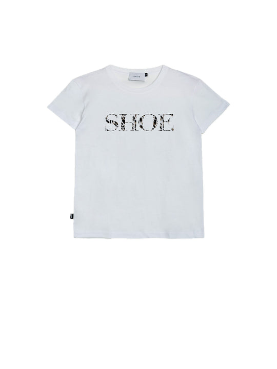 T-Shirt Manica Corta - White/Animalier