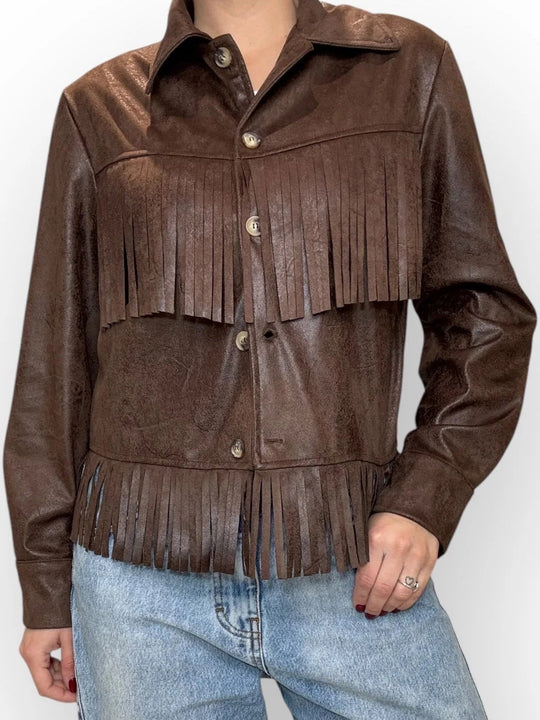 Giacca Frange - Marrone