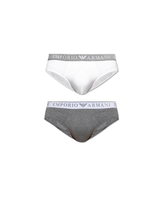 2 Pack Slip - Mel.Grey/Bianco