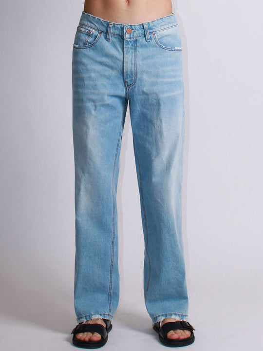 Pantalone Palazzo Lavaggio Medio - Denim