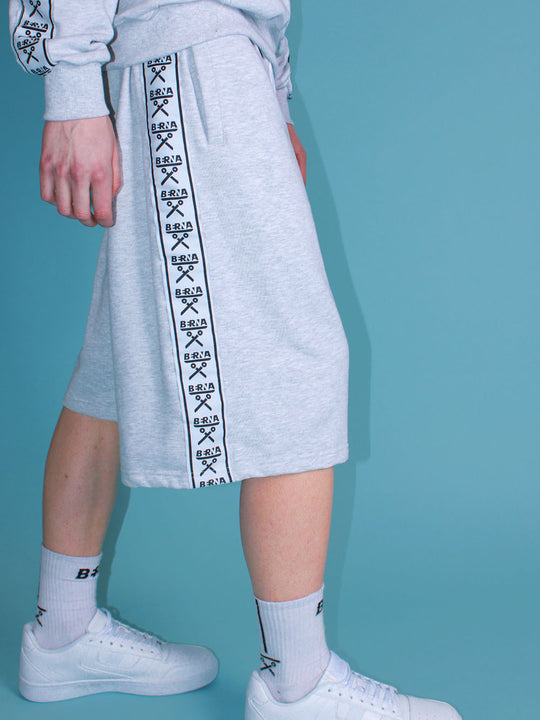 Bermuda Banda Over - Grigio Melange