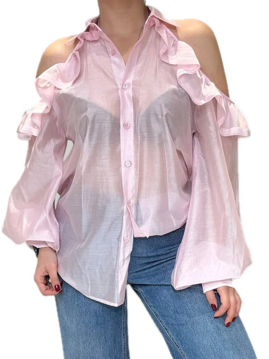 Camicia Cut-Out - Rosa