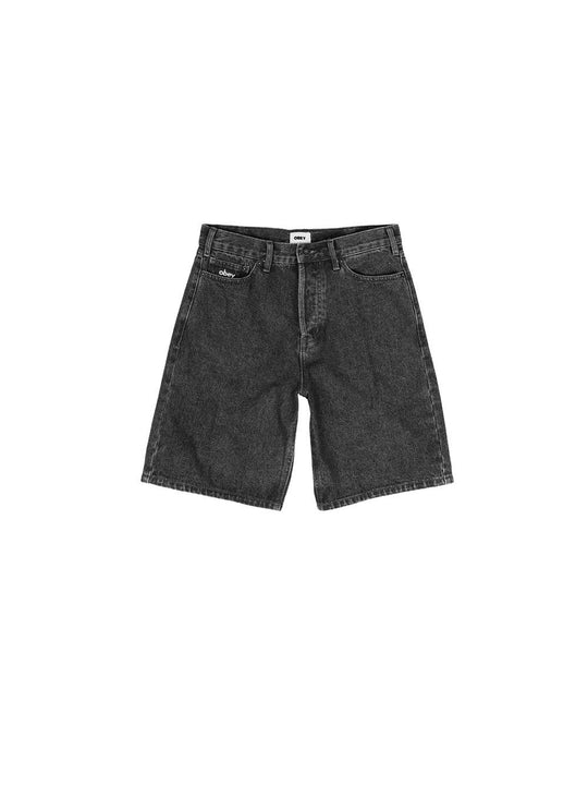 Bigwig Baggy Denim Short - Faded Black