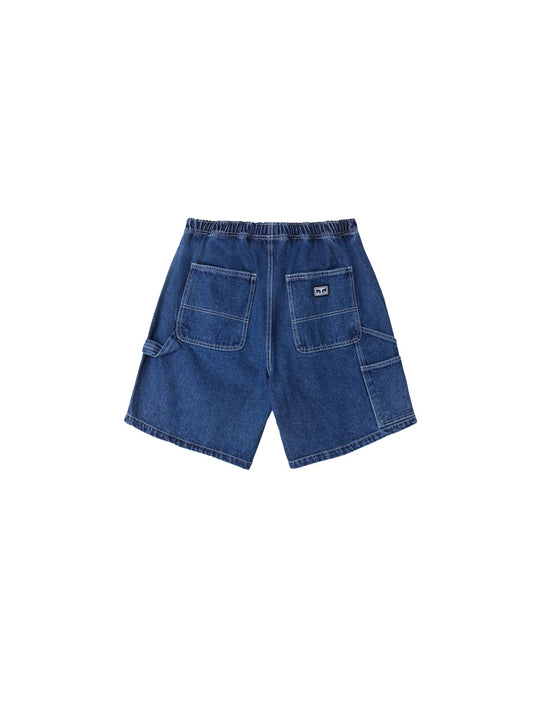 Easy Denim Carpenter Short - Stone Wash Indigo