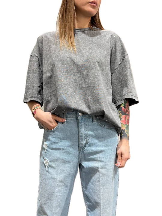 T-shirt Marmorizzata - Nero